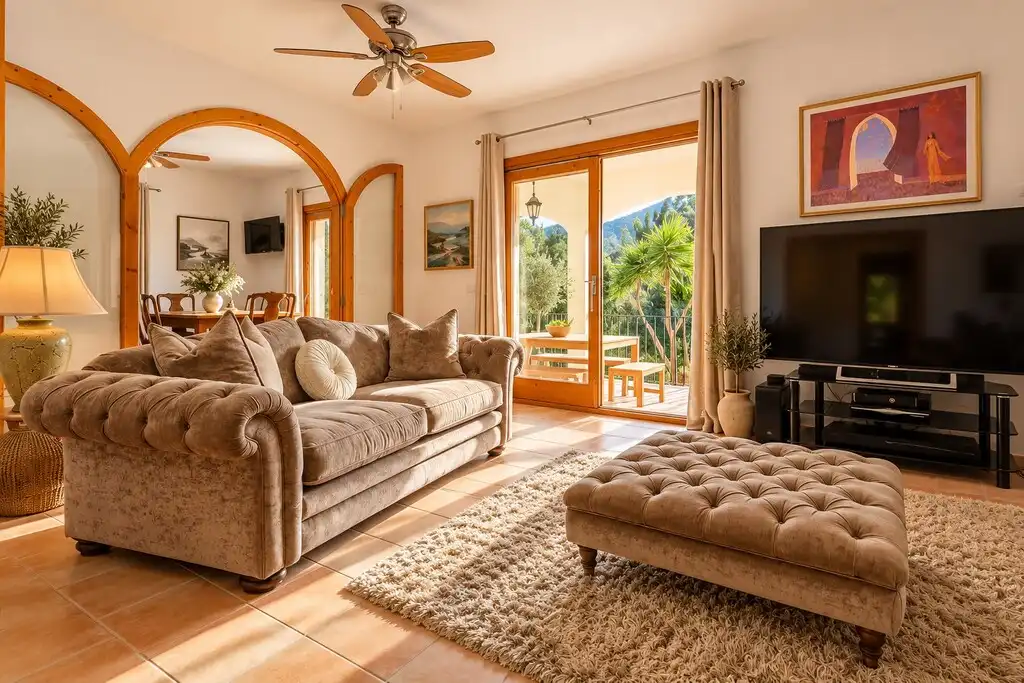 Sala de estar de Casa o chalet en venta en Pollença Poble
