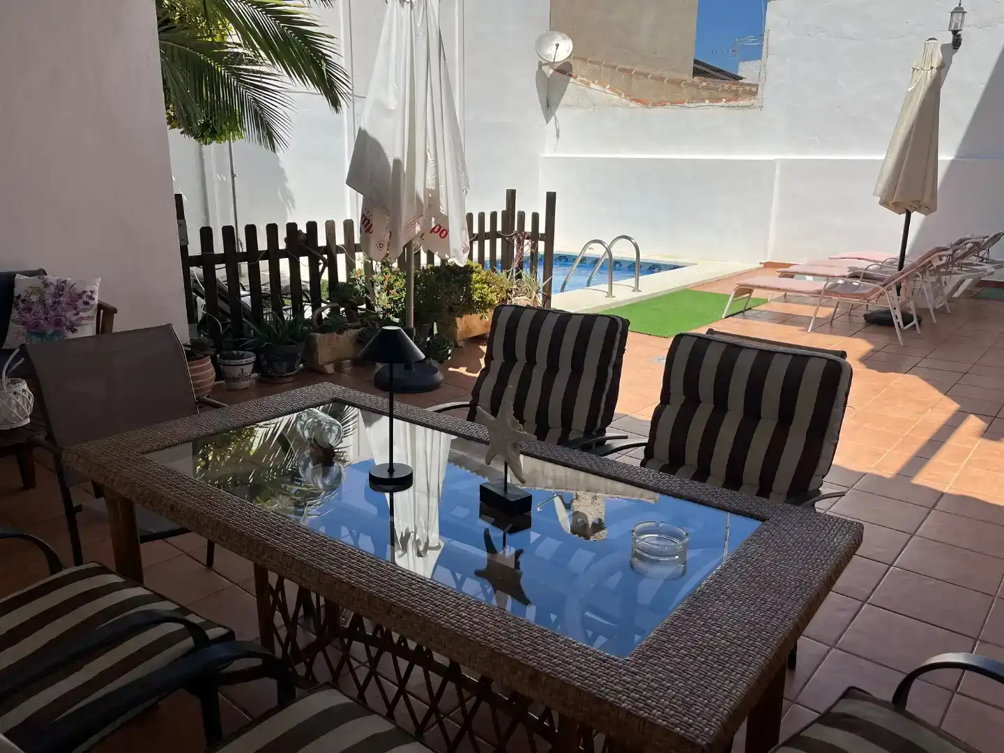 Terrasse von Haus oder Chalet zur Miete in Casabermeja, Málaga
