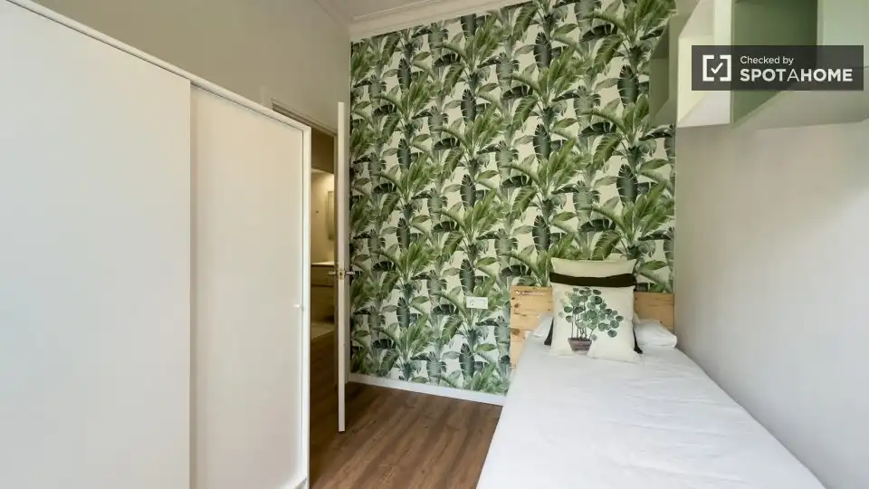 Bedroom of Flat for rent in Barcelona  with Air Conditioner, Heating and Furnished