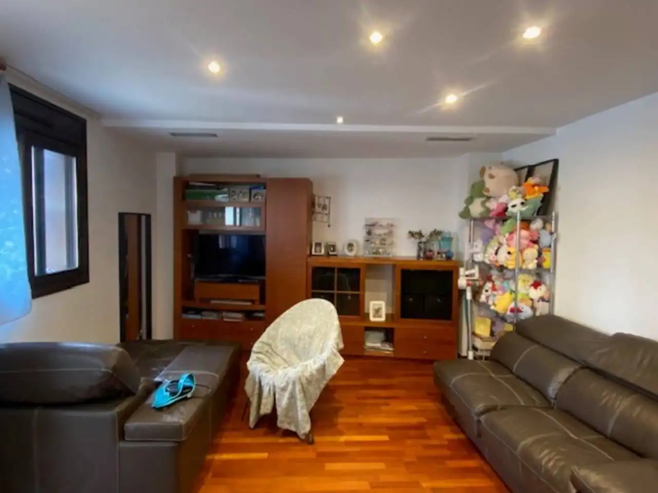 Wohnzimmer von Wohnung zum Verkauf in Granollers mit Klimaanlage, Heizung und Parkett