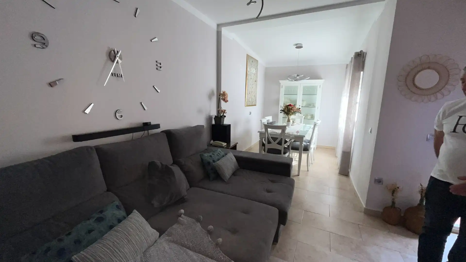 Sala d'estar de Casa adosada en venda en Málaga amb Aire condicionat, Calefacció i Jardí privat
