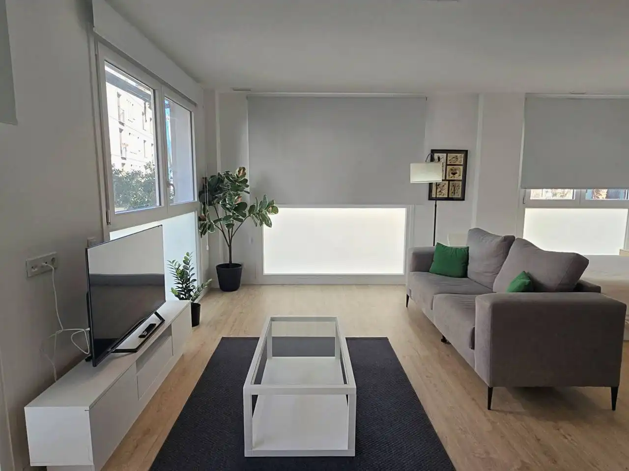 Wohnzimmer von Wohnung zur Miete in Valencia mit Klimaanlage, Heizung und Möbliert
