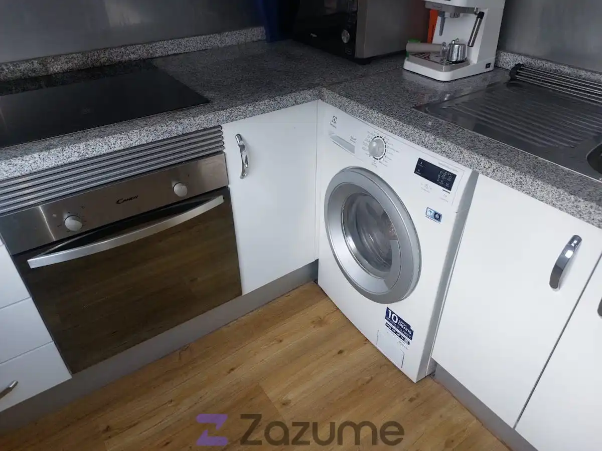 Kitchen of Flat for rent in Puerto de la Cruz  with Parquet flooring, Oven and Washing machine