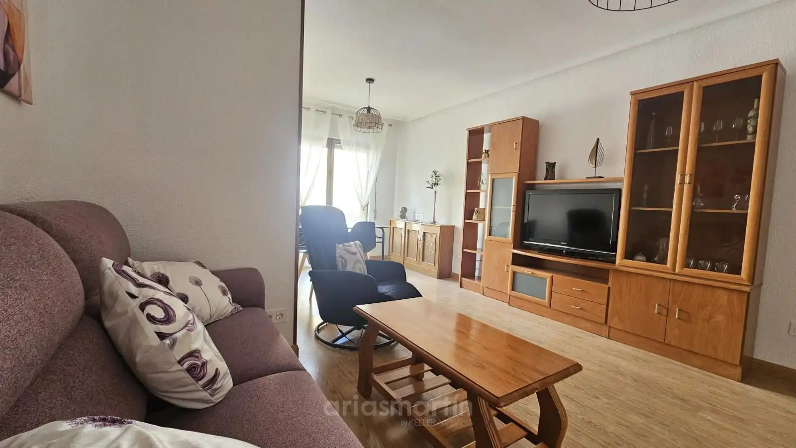 Living room of Flat for rent in Salamanca  with Heating, Terrace and Furnished