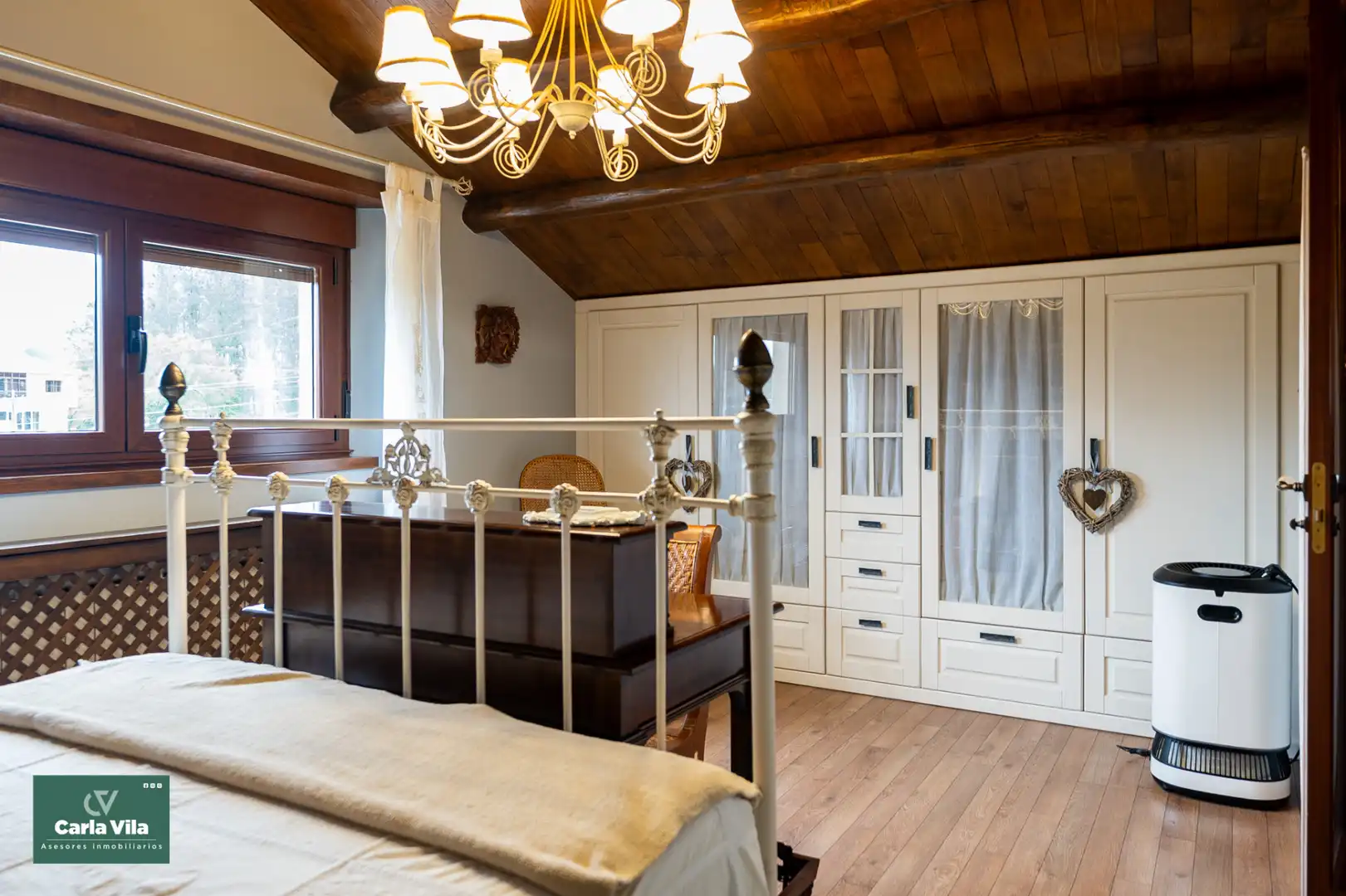 Bedroom of Houses for sale in Lugo  with Heating, Private garden and Parquet flooring