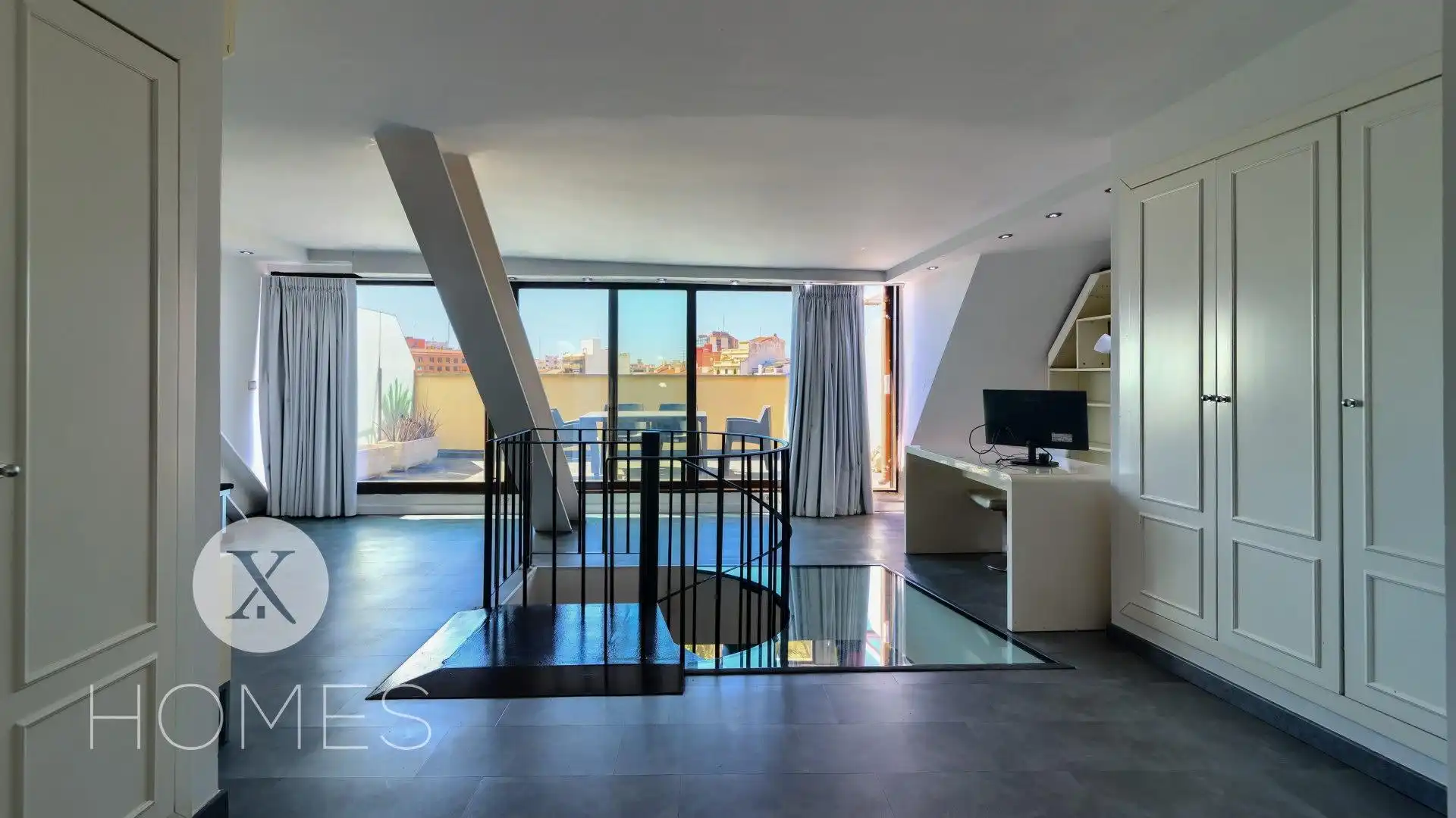 Wohnzimmer von Maisonette zur Miete in Valencia mit Klimaanlage, Heizung und Möbliert