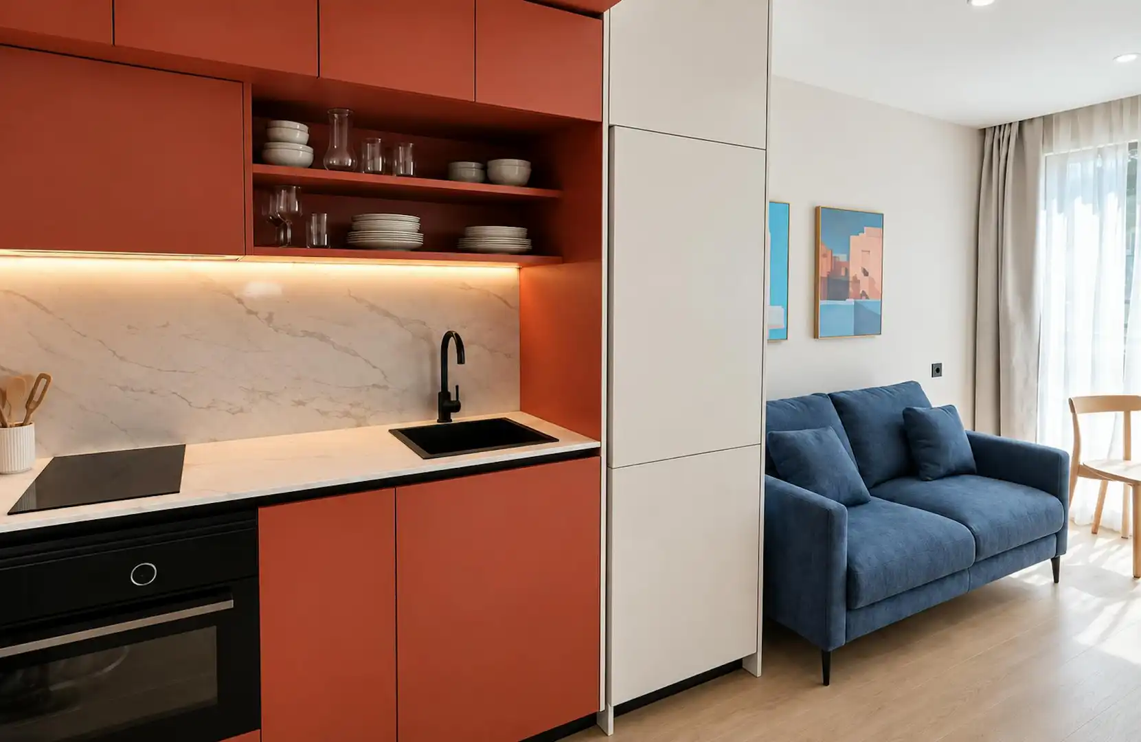 Kitchen of Flat for rent in Alcobendas  with Air Conditioner, Heating and Furnished