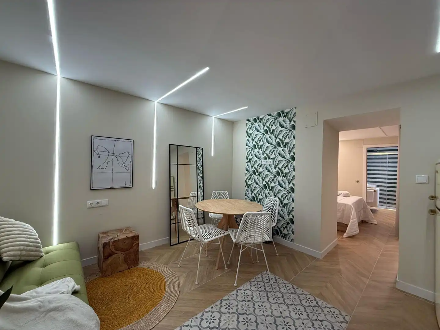 Comedor de Apartamento de alquiler en Mérida con Aire acondicionado, Terraza y Amueblado