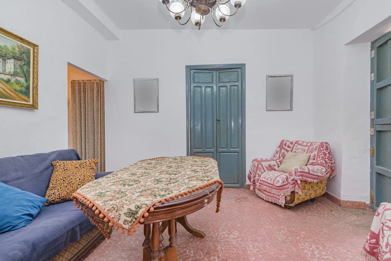 Sala d'estar de Casa o xalet en venda en Molvízar amb Jardí privat, Terrassa i Traster