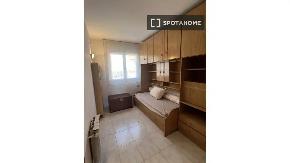 Schlafzimmer von Wohnungen zur untervermieten in Vilassar de Mar mit Klimaanlage, Terrasse und Möbliert