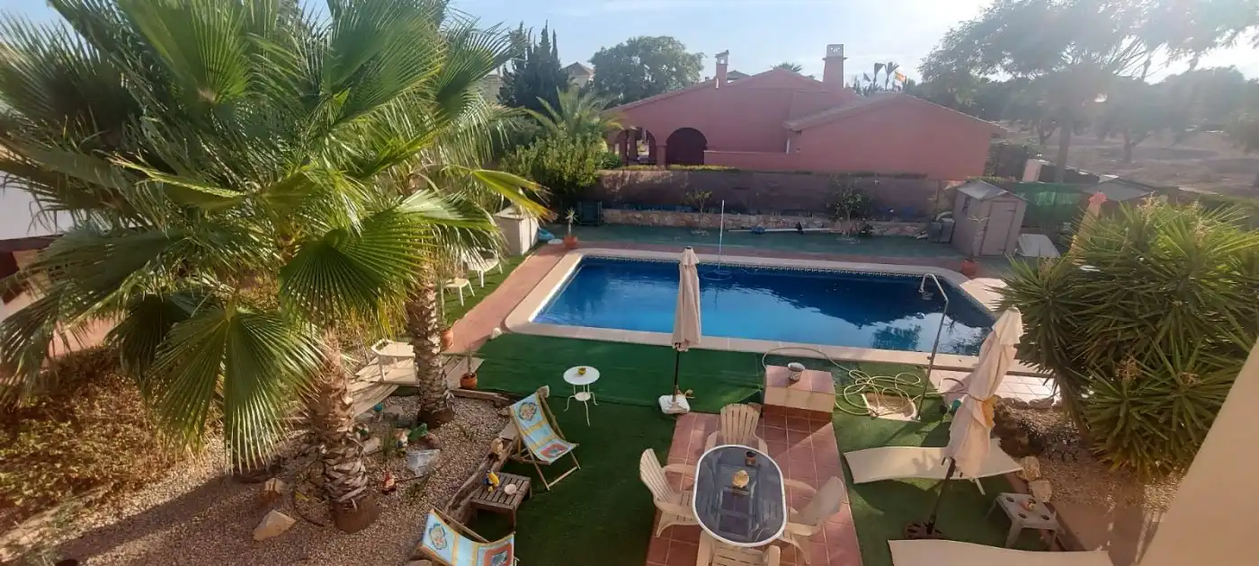 Piscina de Finca rústica en venda en Fuente Álamo de Murcia amb Aire condicionat, Calefacció i Jardí privat