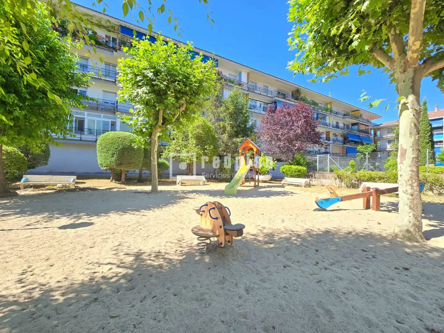 Exterior view of Flat for sale in Collado Villalba  with Air Conditioner, Heating and Private garden