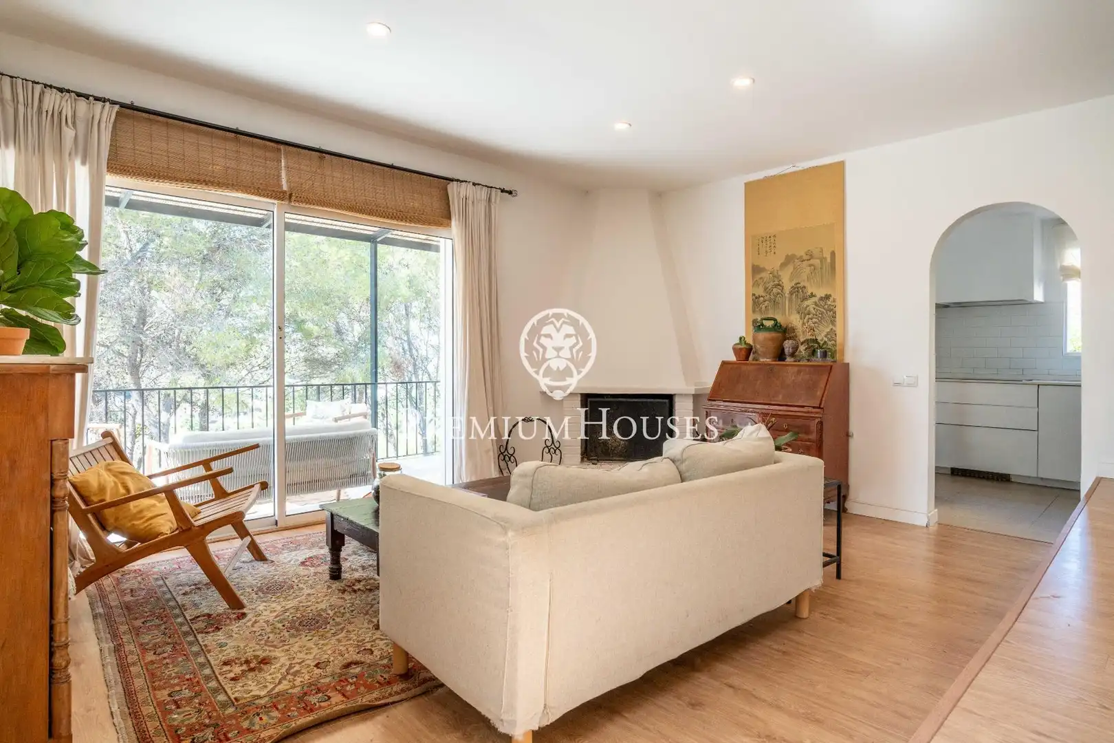 Sala d'estar de Casa o xalet en venda en Sant Pere de Ribes amb Aire condicionat, Calefacció i Jardí privat