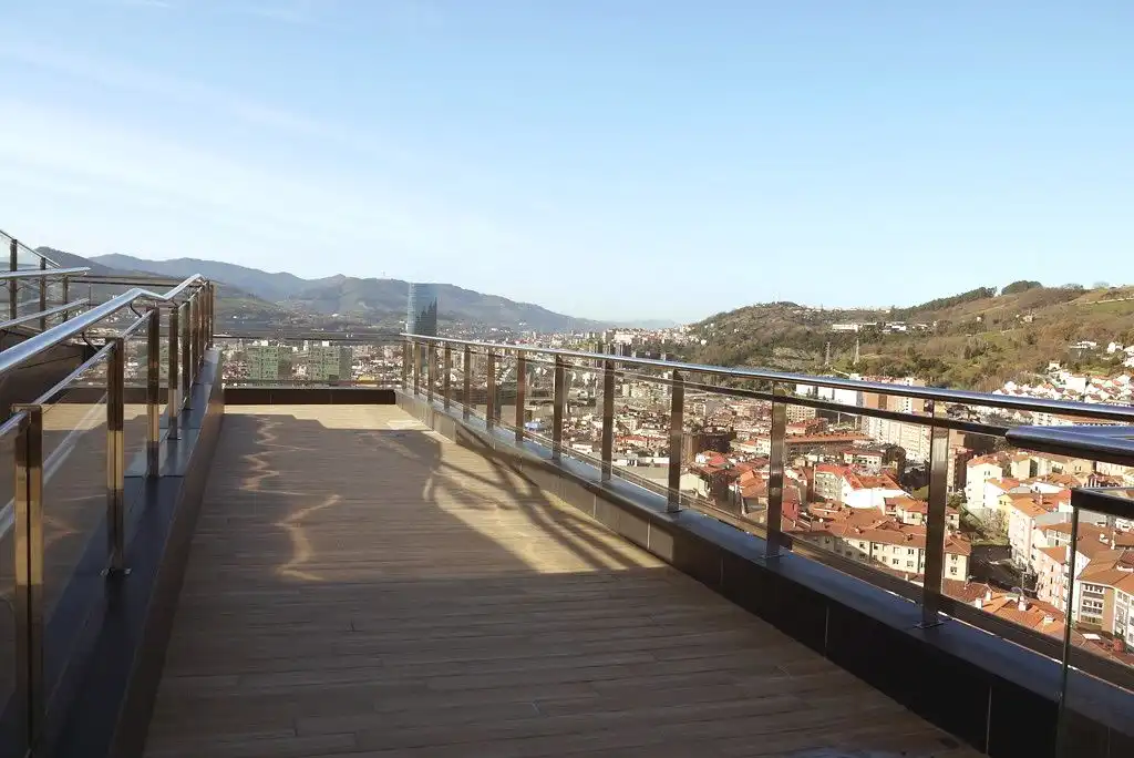 Terrace of Flat for rent in Bilbao   with Heating, Terrace and Swimming Pool