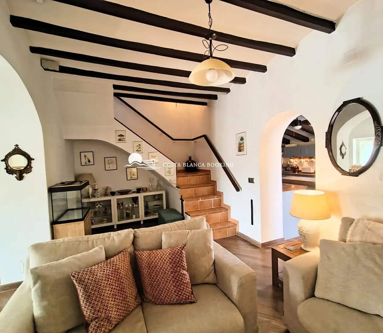 Sala d'estar de Casa o xalet en venda en L'Alfàs del Pi amb Aire condicionat, Calefacció i Jardí privat