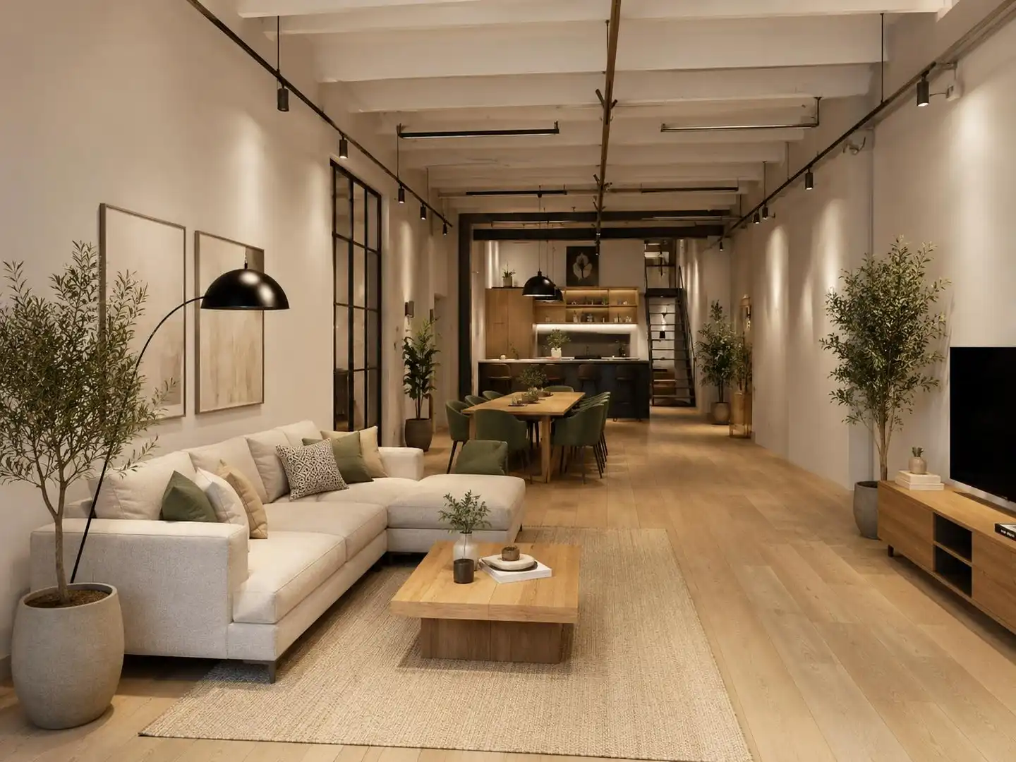 Sala de estar de Casa adosada en venta en Badalona