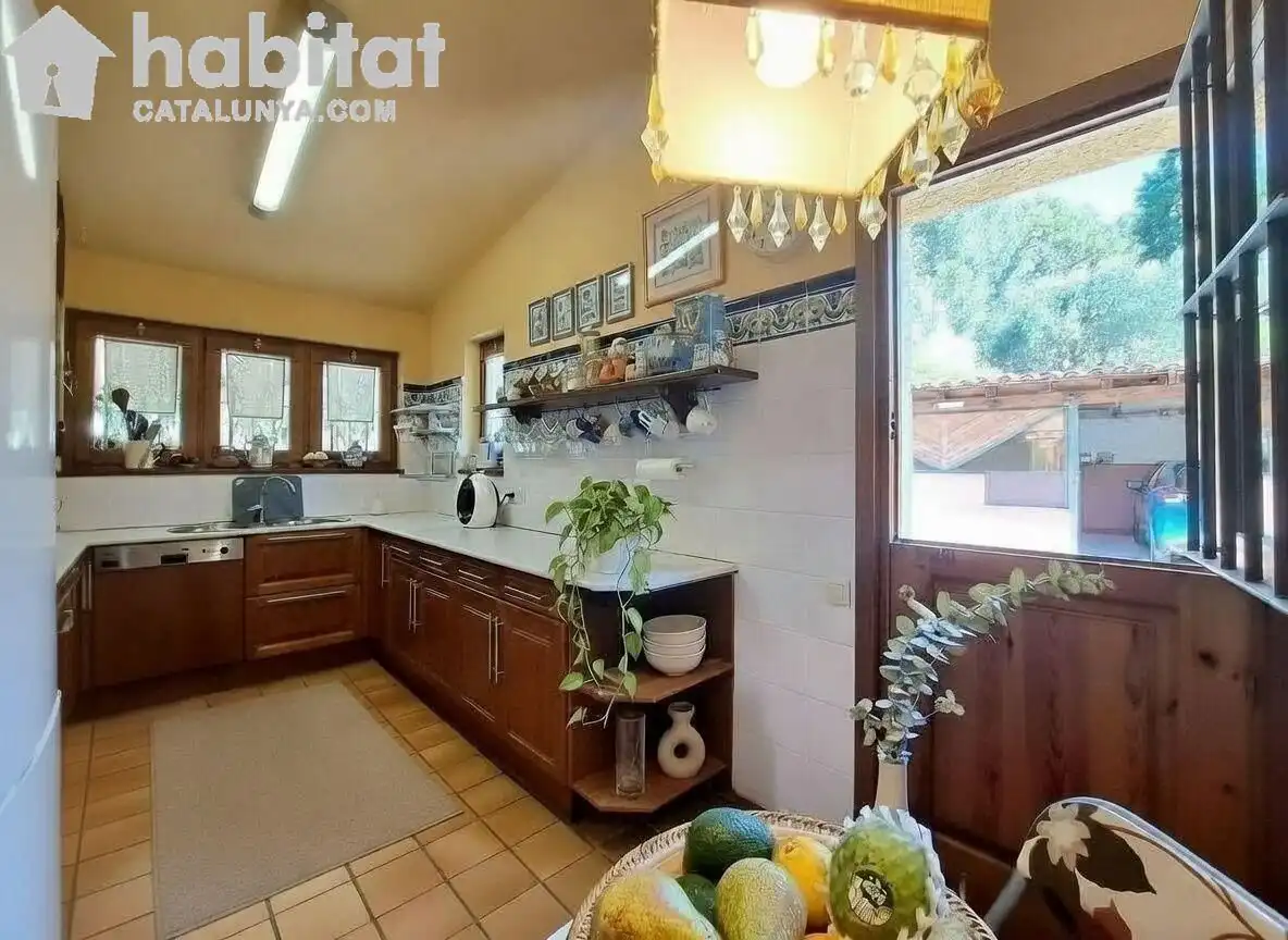 Cocina de Casa o chalet en venta en Sant Esteve Sesrovires con Aire acondicionado, Calefacción y Jardín privado
