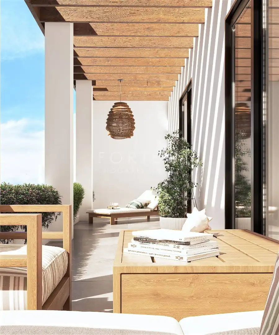 Terrasse von Wohnungen zum Verkauf in Mijas mit Klimaanlage, Heizung und Terrasse