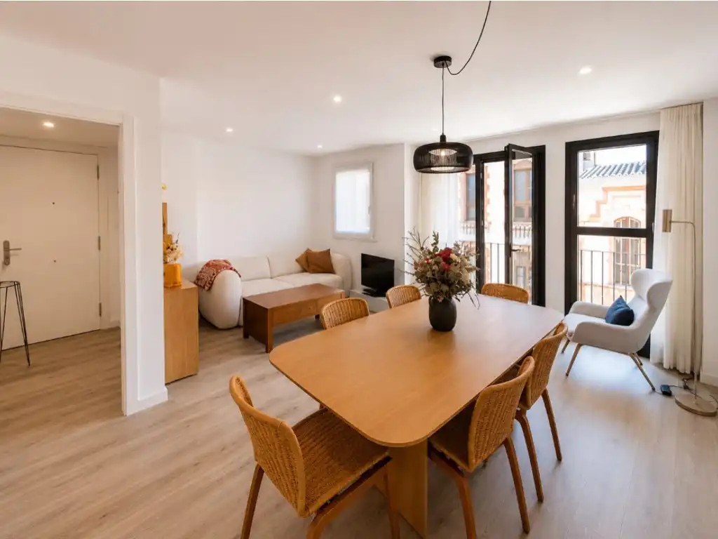 Sala d'estar de Pis en venda en Vilafranca del Penedès amb Aire condicionat, Forn i Balcó