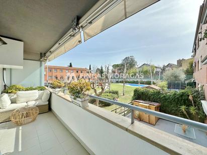 Terrace of Flat for sale in Sant Cugat del Vallès  with Air Conditioner, Terrace and Swimming Pool