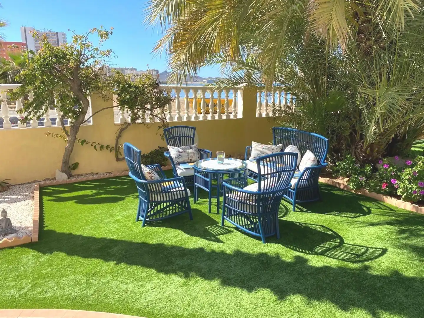 Terrasse von Haus oder Chalet zum Verkauf in La Manga del Mar Menor mit Klimaanlage, Heizung und Privatgarten