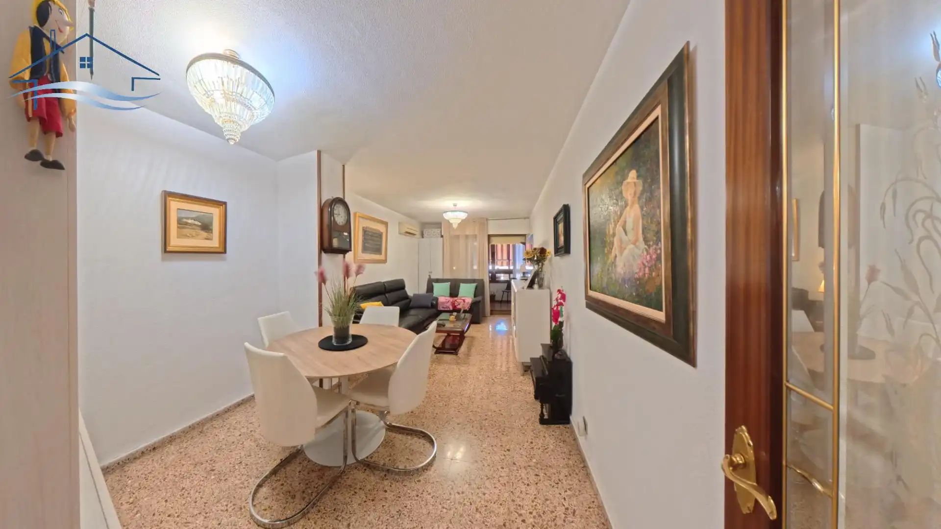 Sala d'estar de Pis en venda en Alicante / Alacant amb Aire condicionat, Calefacció i Parquet