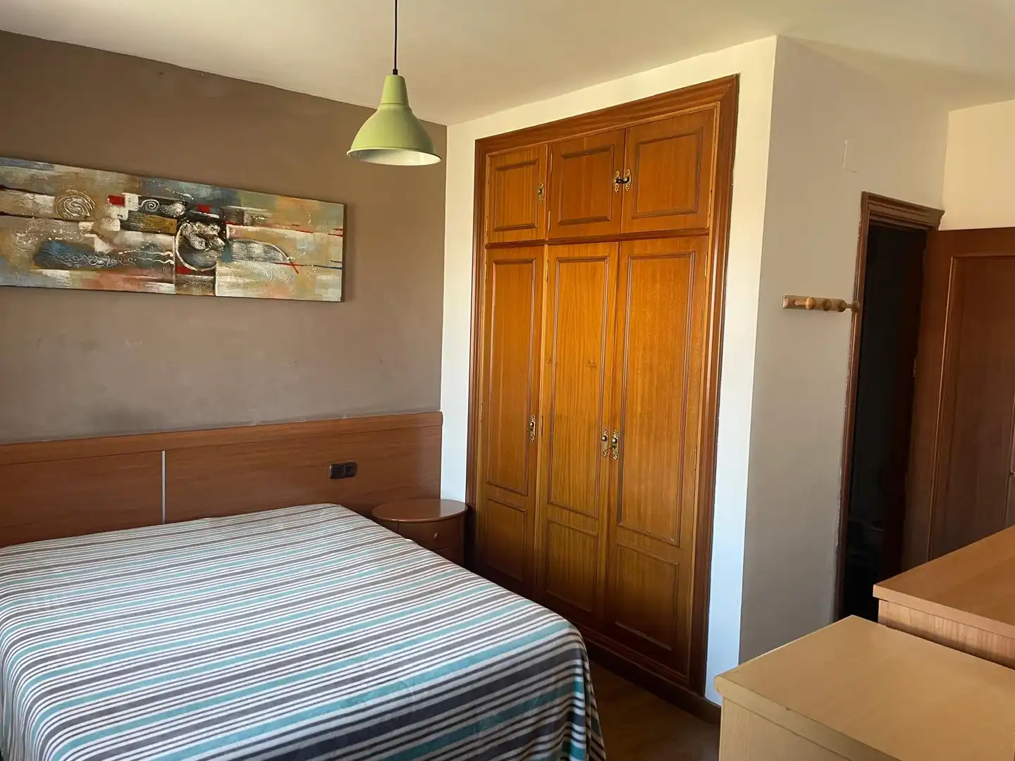Bedroom of Flat for rent in Málaga  with Air Conditioner, Terrace and Furnished