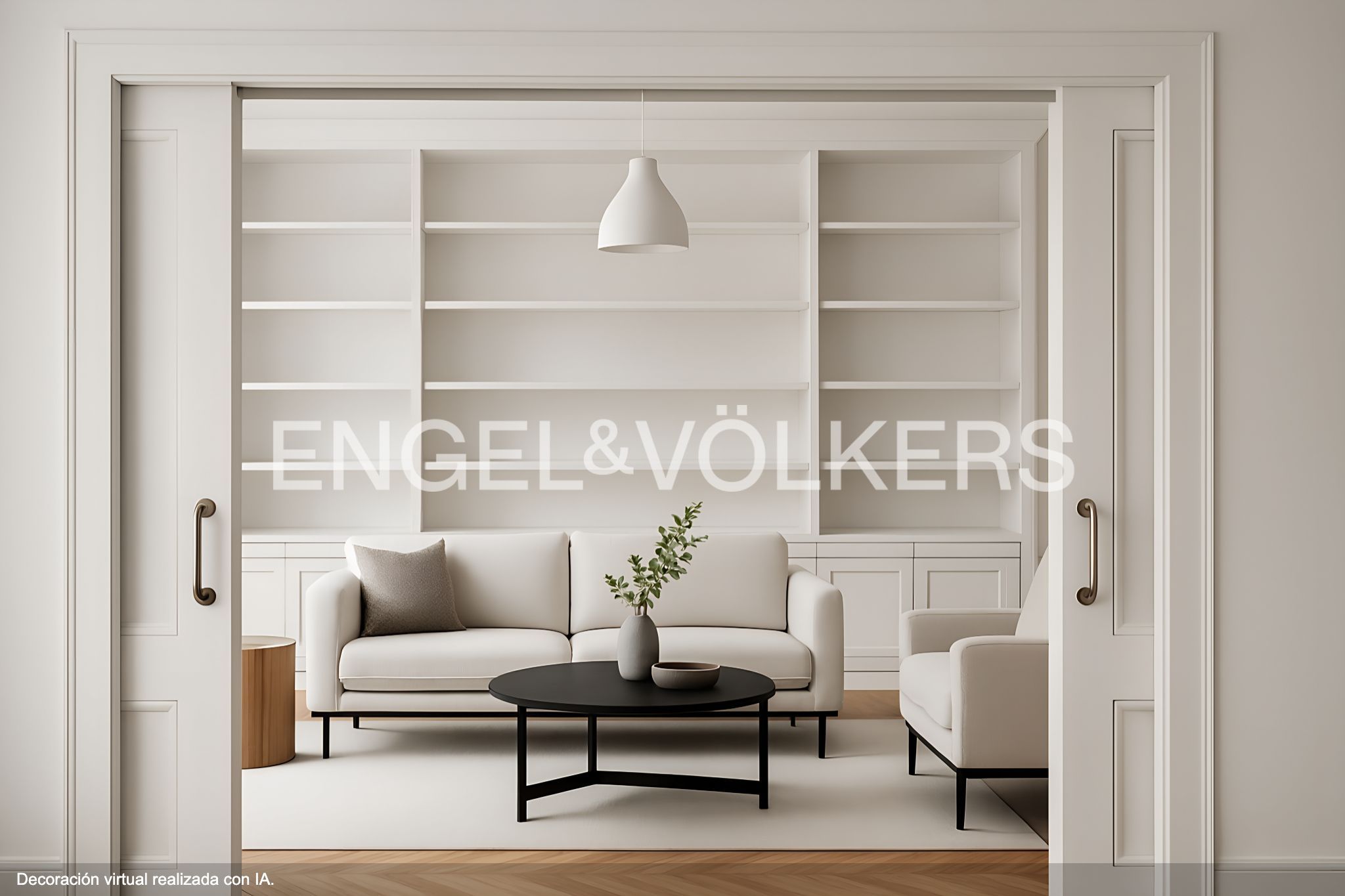 Sala d'estar de Apartament en venda en  Madrid Capital amb Aire condicionat i Calefacció