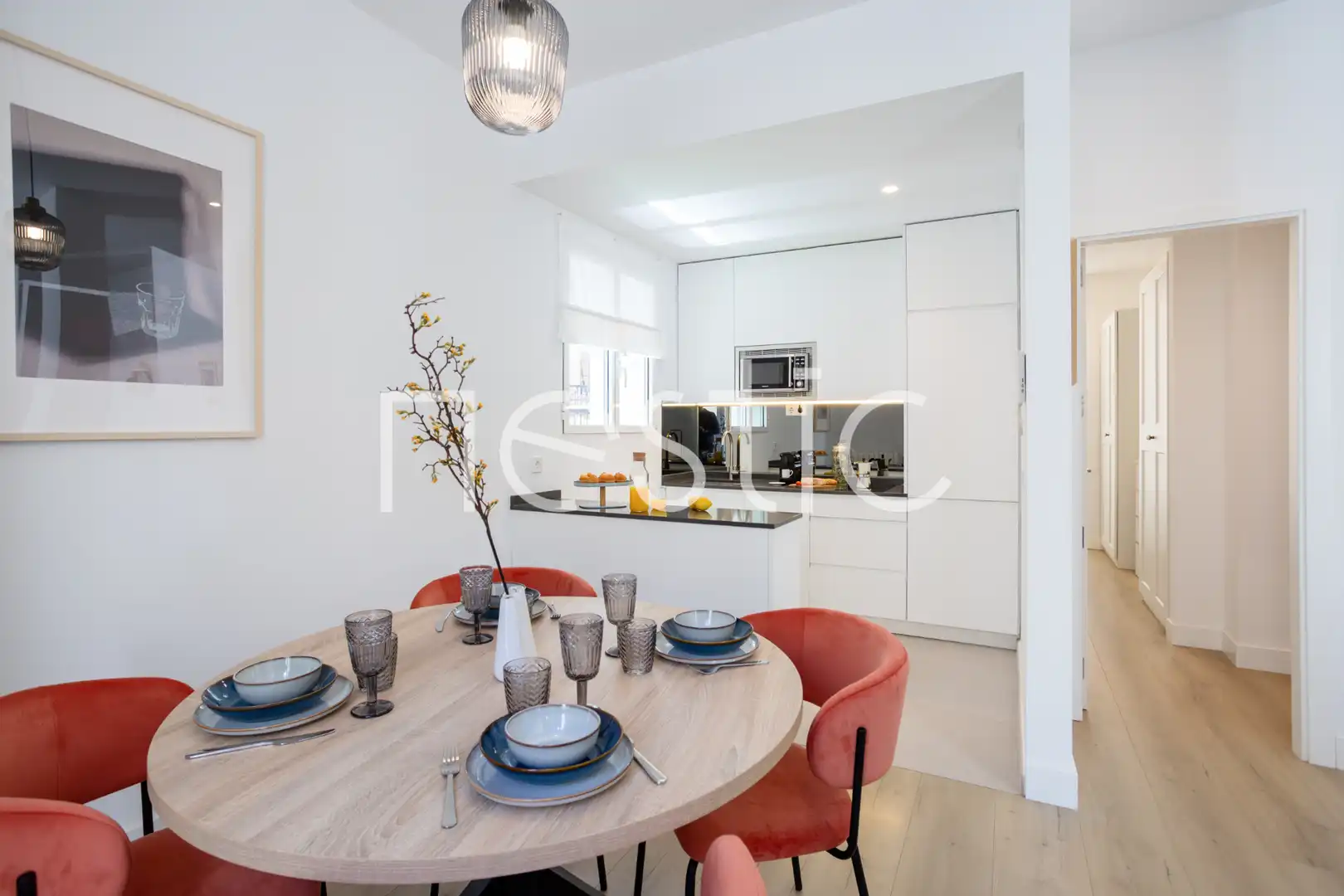 Cocina de Apartamento de alquiler en Madrid con Aire acondicionado, Calefacción y Amueblado