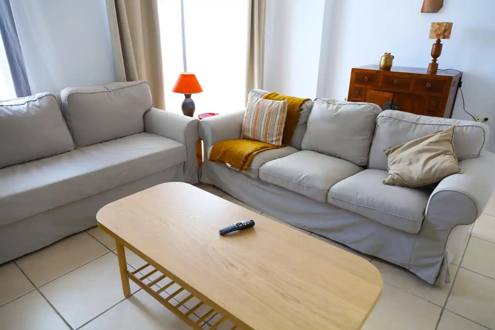 Sala d'estar de Casa adosada en venda en Mojácar Playa - Las Ventanicas - La Paratá