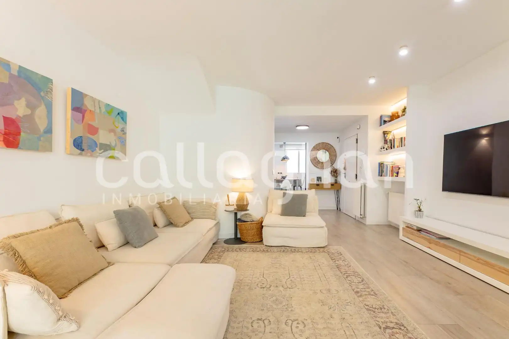 Sala de estar de Casa adosada en venta en Godella con Aire acondicionado, Calefacción y Jardín privado
