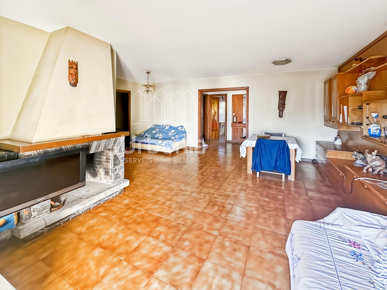 Living room of Flat for sale in Llinars del Vallès  with Air Conditioner, Terrace and Storage room