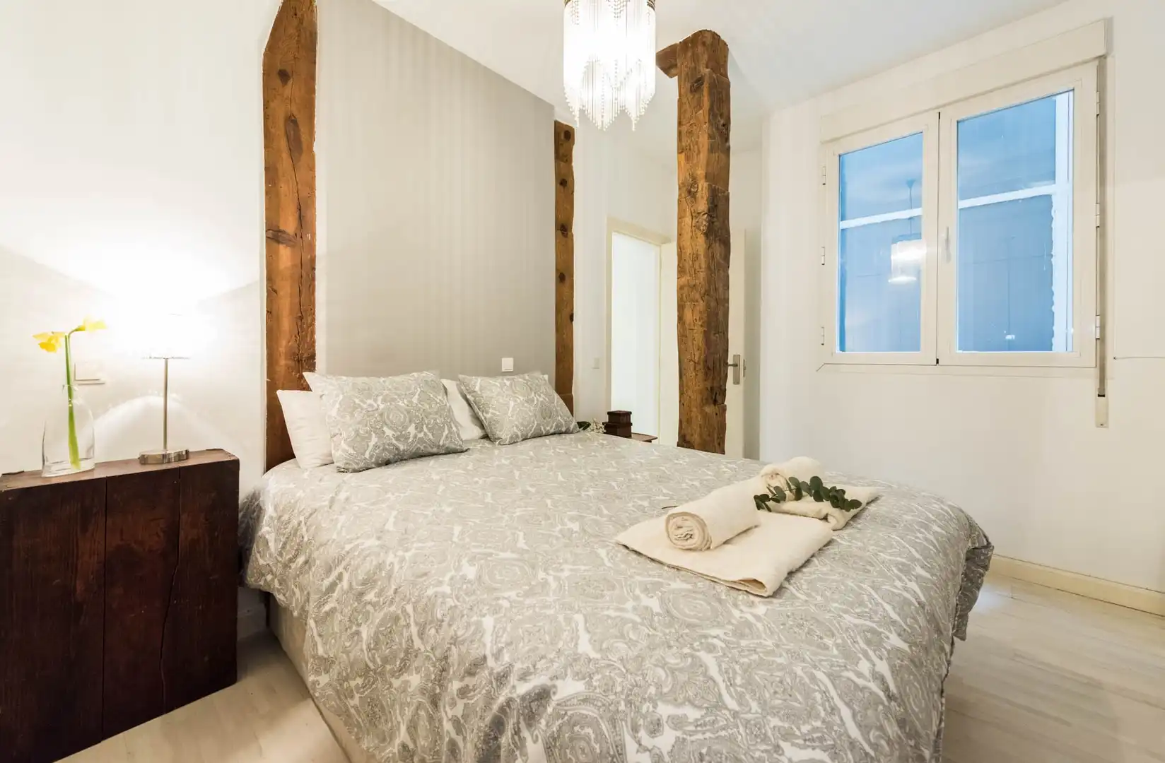 Bedroom of Flat for rent in Madrid  with Air Conditioner, Heating and Furnished