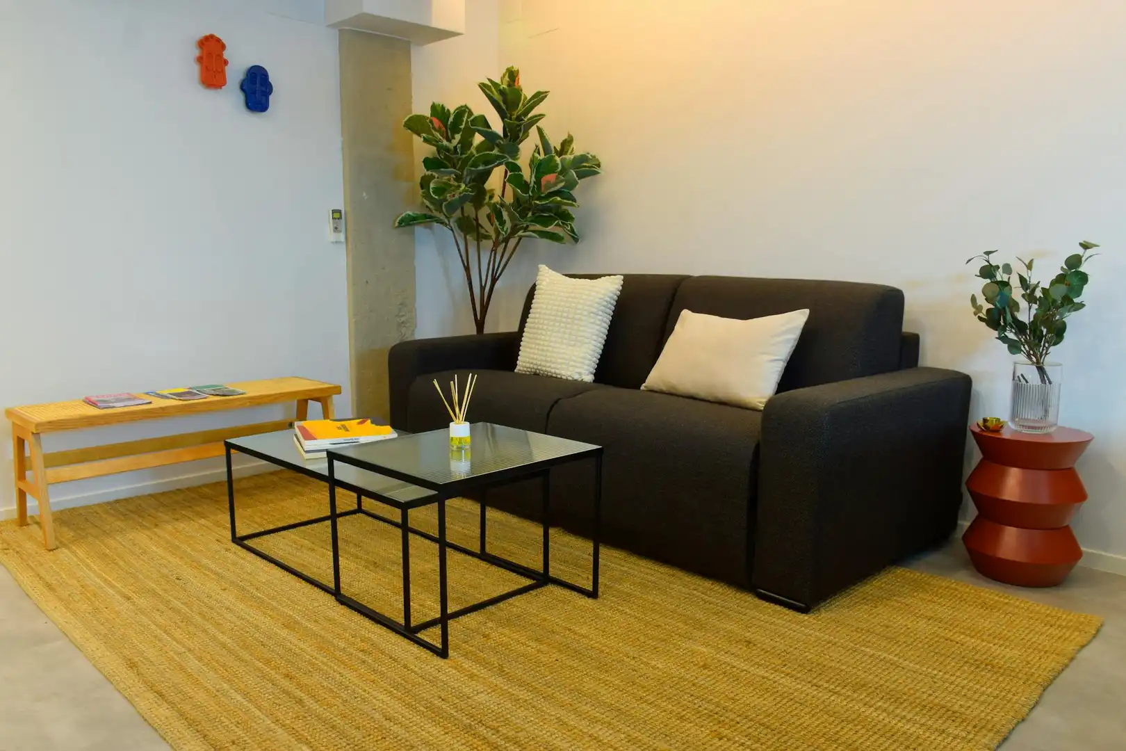 Wohnzimmer von Wohnung zur Miete in Madrid mit Klimaanlage, Heizung und Möbliert