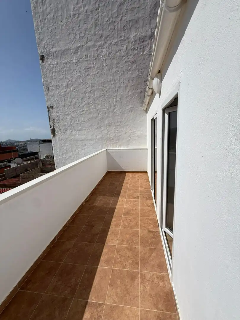 Terraza de Piso de alquiler en Las Palmas de Gran Canaria con Parquet