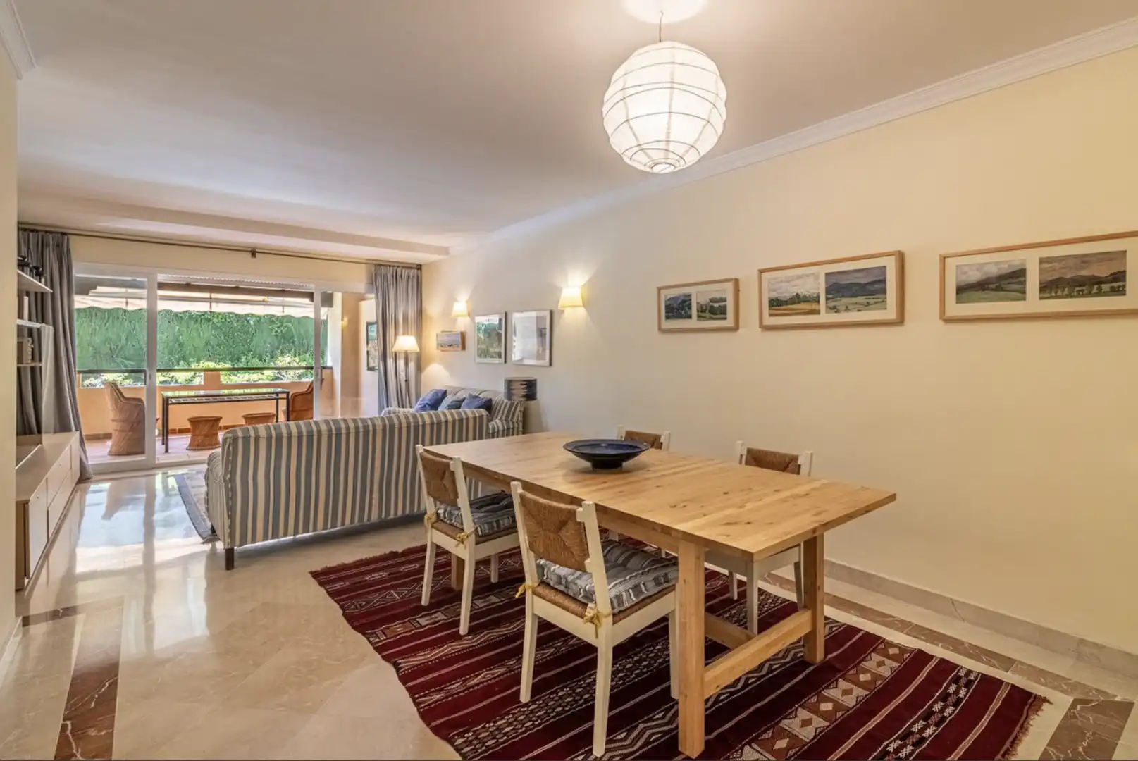 Esszimmer von Wohnungen zum Verkauf in Marbella mit Klimaanlage, Terrasse und Abstellraum
