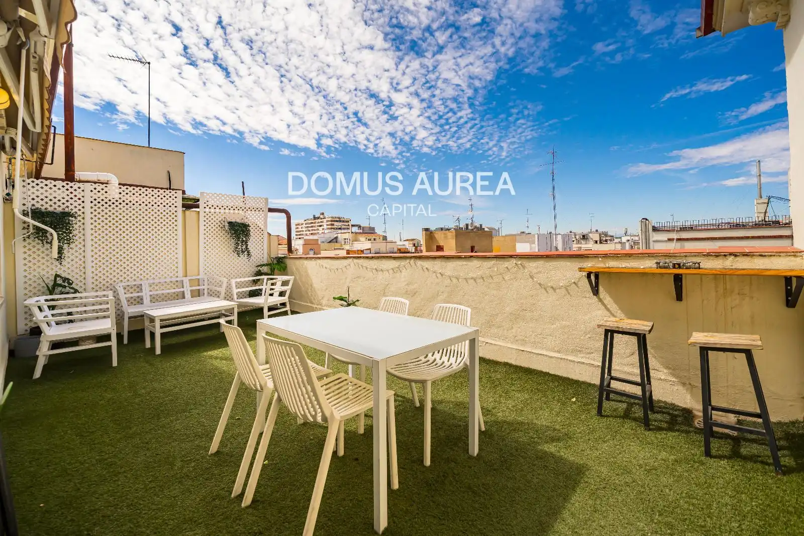 Terrace of Attic for rent in Madrid  with Air Conditioner, Heating and Parquet flooring