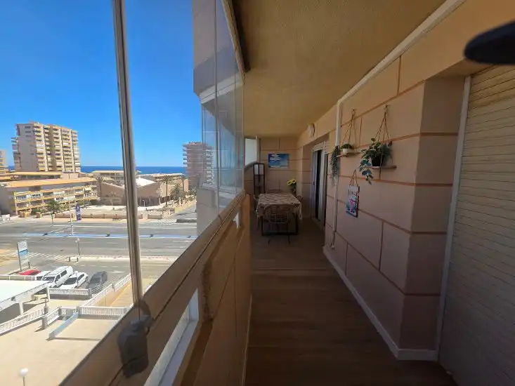 Balcony of Flat for sale in La Manga del Mar Menor  with Furnished, Alarm and Community pool