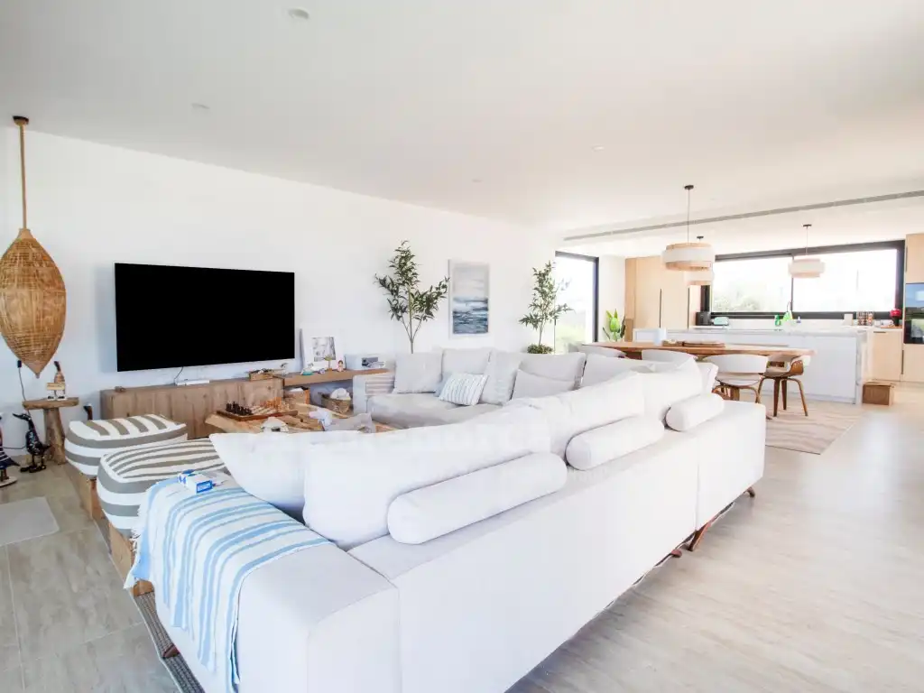 Living room of Houses for sale in Ciutadella de Menorca  with Air Conditioner, Private garden and Terrace