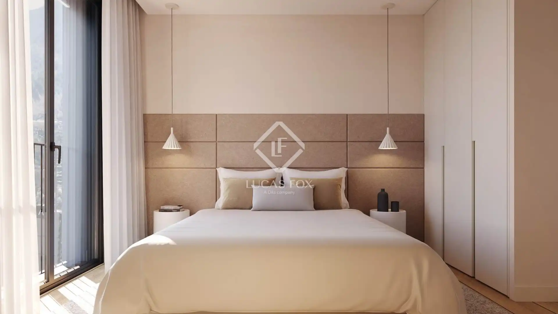 Schlafzimmer von Wohnung zum Verkauf in Escaldes – Engordany mit Heizung, Parkett und Terrasse