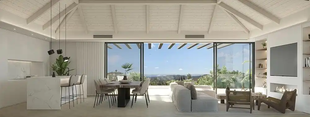 Sala de estar de Casa o chalet en venta en Marbella con Aire acondicionado, Calefacción y Terraza