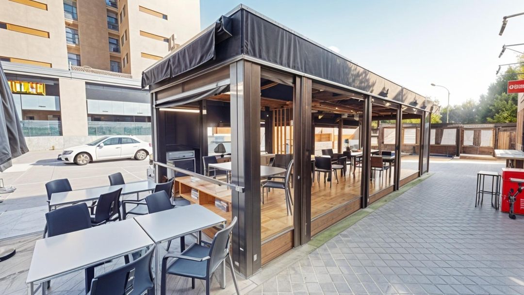 Terraza de Local en traspaso en  Madrid Capital con Aire acondicionado y Amueblado