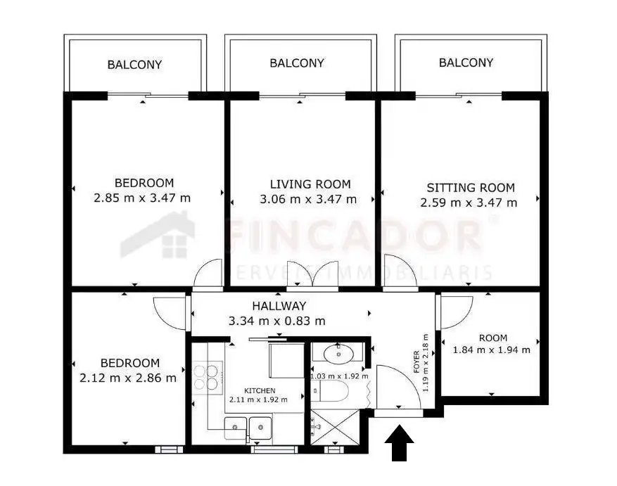 Piso con terraza en venta en Passeig de Joan de Borbó, imagen 22