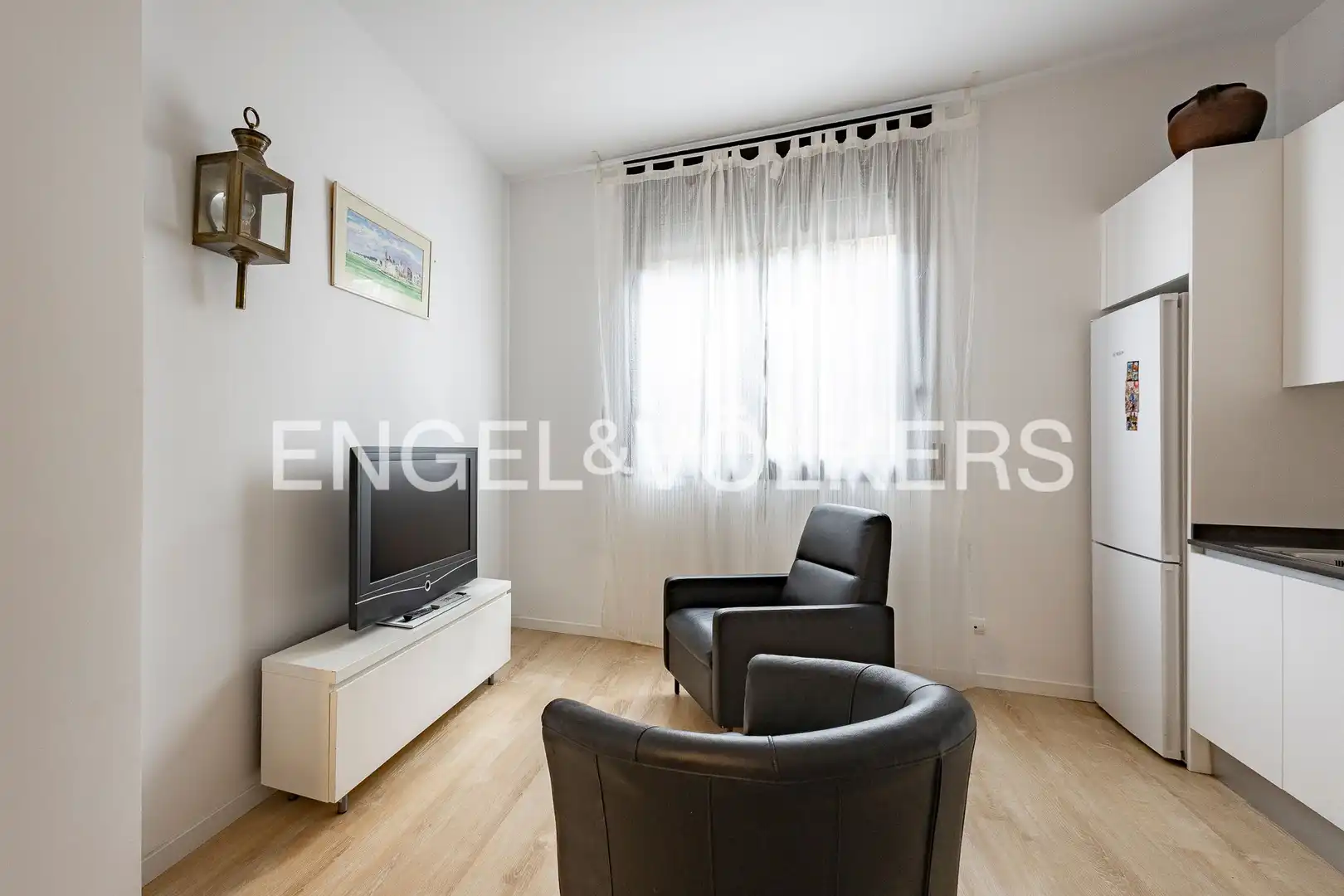 Sala d'estar de Apartament en venda en Sitges amb Aire condicionat i Calefacció