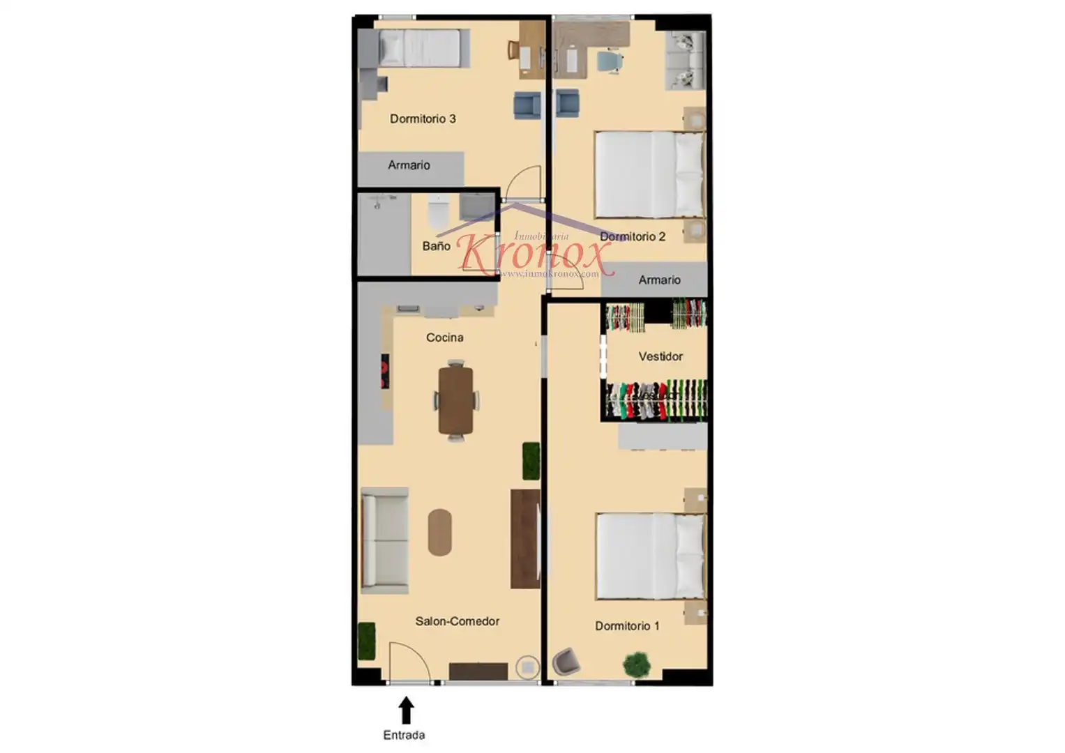 Habitación de Piso en venta en Madrid con Aire acondicionado y Calefacción