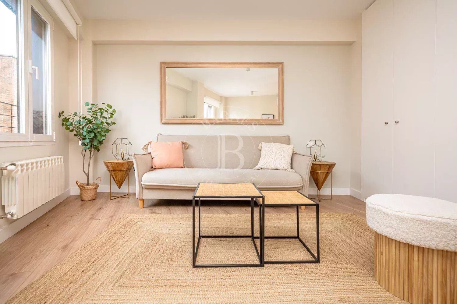 Sala d'estar de Pis de lloguer en  Madrid Capital amb Aire condicionat, Calefacció i Moblat