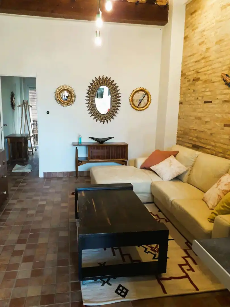 Living room of Flat for rent in Valencia  with Air Conditioner, Heating and Furnished