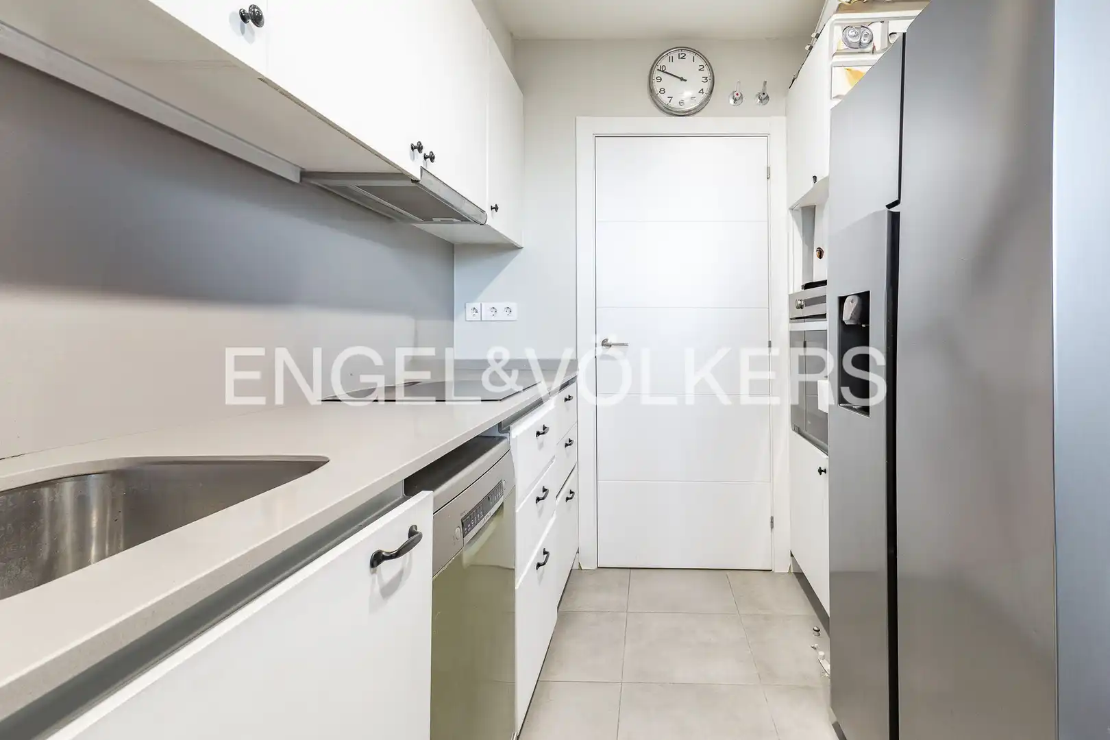 Cocina de Ático en venta en Sant Adrià de Besòs con Aire acondicionado, Calefacción y Parquet