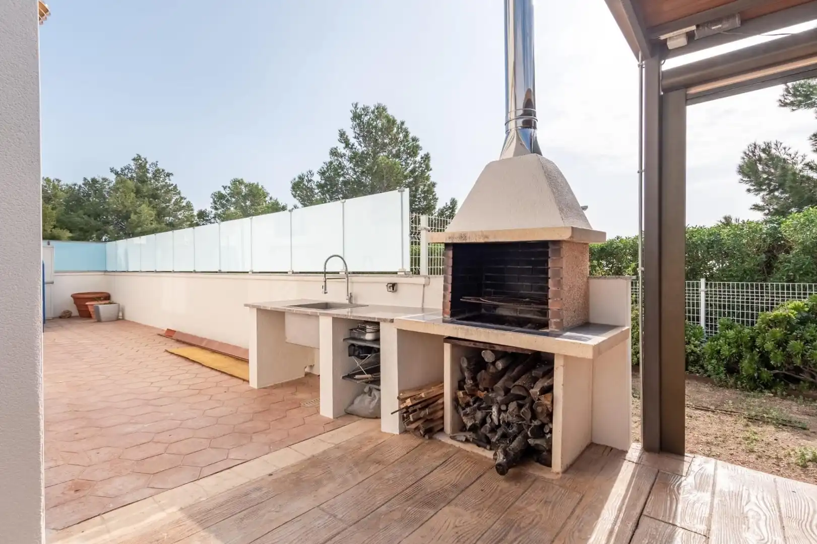 Terraza de Casa adosada en venta en L'Ampolla con Jardín privado y Piscina comunitaria