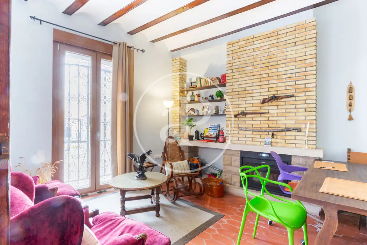 Sala d'estar de Finca rústica en venda en Utiel amb Calefacció, Terrassa i Traster